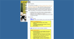 Desktop Screenshot of culvertbc.ca